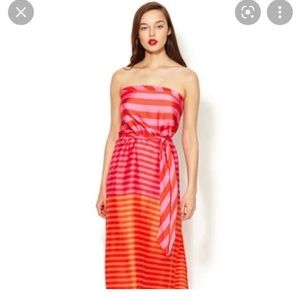 BCBG MaxAzria Dodson Striped Maxi Dress size S